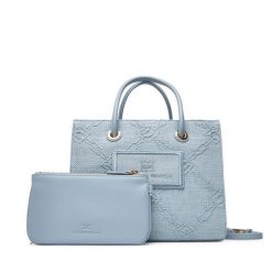 Torebka Elisabetta Franchi. Niebieskie torebki klasyczne Elisabetta Franchi, bez wzorów, klasyczne, bez dodatków. Za 1,679.00 zł.