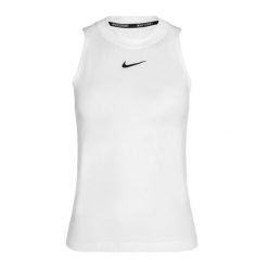 Tank top tenisowy damski Nike Court Dri-Fit Advantage Tank. Białe topy sportowe Nike, bez wzorów, tenisowe, dri-fit (nike). Za 239.99 zł.