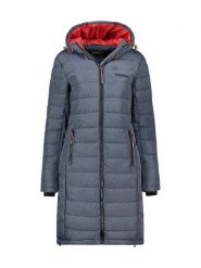 Geographical Norway Płaszcz pikowany "Aroma" w kolorze granatowym rozmiar: XXL. Niebieskie płaszcze Geographical Norway, xxl, bez wzorów, bez kaptura. Za 281.76 zł.