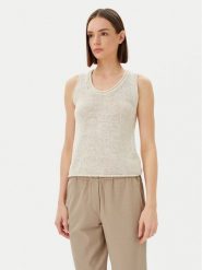 Marc O'Polo Top 503 5136 63029 Beżowy Slim Fit. Brązowe topy Marc O'Polo, xs, bez wzorów, z syntetyku, bez kołnierzyka, bez ramiączek. Za 339.99 zł.