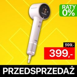 Inteligentna suszarka COBBO H7 AI Plasma Silk. Białe lokówki COBBO Robotics. W wyprzedaży za 399.00 zł.