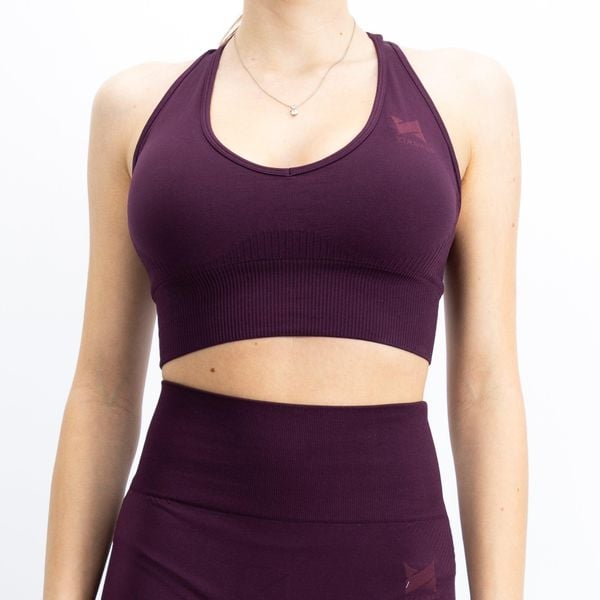 Top sportowy damski Xtreme Sportswear. Czerwone biustonosze sportowe XTREME, bez wzorów, z elastanu, do biegania. Za 138.99 zł.