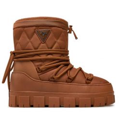 Śniegowce Guess. Brązowe śniegowce Guess, z aplikacjami, bez zapięcia. Za 839.99 zł.