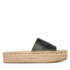 Espadryle Calvin Klein. Czarne espadryle Calvin Klein, bez wzorów, bez obcasa. Za 449.99 zł.