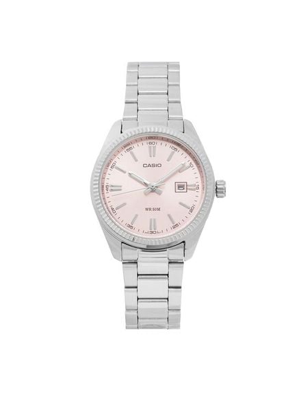 Casio Zegarek LTP-1302PD-4AVEF Srebrny. Szare, analogowe zegarki Casio, srebrne. Za 279.99 zł.