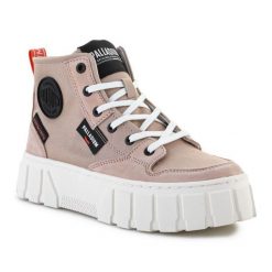 Buty Palladium Pallatower Hi W 98573-662-M beżowy. Brązowe buty treningowe bez wzorów, z gumy, bez zapięcia. Za 718.43 zł.