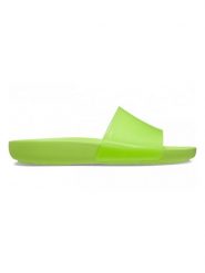 Crocs Klapki "Splash" w kolorze zielonym rozmiar: 41/42. Zielone klapki Crocs, bez wzorów, klasyczne, z otwartym noskiem, bez obcasa, bez zapięcia. Za 121.80 zł.