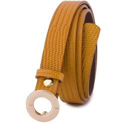 Pasek skórzany BELTIMORE r.90-105 cm O16 miodowy. Pomarańczowe paski bez wzorów. Za 49.90 zł.
