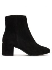 HÖGL Botki Daydream 0-134102-0100 Czarny. Czarne botki Högl, bez wzorów, ze skóry, bez obcasa, na słupku, bez zapięcia. Za 599.99 zł.