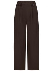 Sublevel Spodnie w kolorze ciemnobrązowym rozmiar: M. Brązowe spodnie materiałowe Sublevel, bez wzorów, z materiału. Za 95.92 zł.