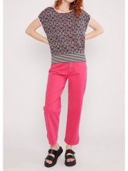 Blutsgeschwister Sweter "New Wavered" w kolorze czarno-jasnoróżowym rozmiar: XL. Czarne swetry Blutsgeschwister, xl, bez wzorów, z bawełny, bez ramiączek. Za 141.19 zł.