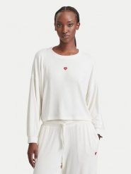 HUGO Bluzka piżamowa Heart 50566668 Kremowy Relaxed Fit. Białe koszule nocne Hugo, xs, bez wzorów, bez ramiączek. Za 354.99 zł.