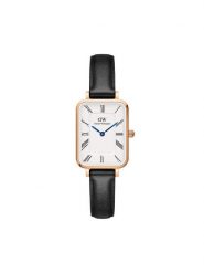 Daniel Wellington Zegarek Quadro Roman Numerals Sheffield DW00100689 Czarny. Czarne, analogowe zegarki Daniel Wellington. Za 519.99 zł.
