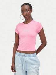 Juicy Couture T-Shirt JCWCT226326 Różowy Slim Fit. Czerwone t-shirty Juicy Couture, xxs, bez wzorów, bez kołnierzyka, bez ramiączek. Za 169.99 zł.