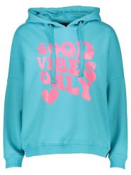 Miss goodlife Bluza w kolorze błękitnym rozmiar: M. Niebieskie bluzy miss goodlife, m, bez wzorów, z bawełny, bez ramiączek, z kapturem. Za 225.05 zł.