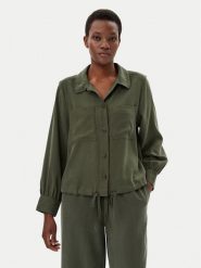 Tom Tailor Koszula 1045274 Zielony Regular Fit. Zielone koszule Tom Tailor, bez wzorów, z wiskozy, bez kołnierzyka, bez ramiączek. Za 259.99 zł.