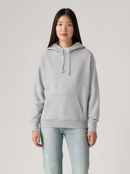 Levi's Bluza w kolorze jasnoszarym rozmiar: XS. Szare bluzy Levi's, s, bez wzorów, z bawełny, z kapturem. Za 123.25 zł.