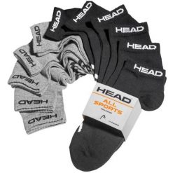 Head Elements Skarpetki Sneaker 11 par, czarno-szary melanż, 43–46. Szare skarpetki Head, bez wzorów. Za 187.99 zł.