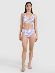 4F Dół od bikini damski - fioletowy M. Fioletowe bikini 4f, bez wzorów, z elastanu, wakacyjne. W wyprzedaży za 39.99 zł.
