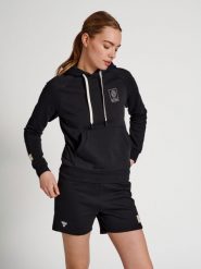 Bluza do piłki ręcznej damska Hummel GG-12. Czarne bluzy Hummel, na wiosnę, m, bez wzorów, z bawełny, klasyczne, bez ramiączek, z kapturem. Za 158.60 zł.