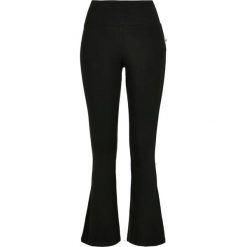 Legginsy damskie Urban Classics organic interlock bootcut (Grandes tailles). Czarne legginsy Urban Classics, bez wzorów, z bawełny, sportowe. Za 127.60 zł.