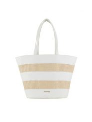 Badura Torebka NOVA-01 Biały. Białe torebki klasyczne Badura, bez wzorów, z tworzywa sztucznego, bez dodatków. Za 179.99 zł.