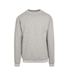Bluza z kontrastowymi wstawkami Build Your Brand College. Białe bluzy bez kaptura BUILD YOUR BRAND, s, bez wzorów, bez kaptura. Za 168.50 zł.