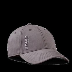 Czapka z daszkiem WINGS UNLEASH GREY. Szare czapki z daszkiem Wings, bez wzorów, z bawełny, eleganckie. Za 49.90 zł.