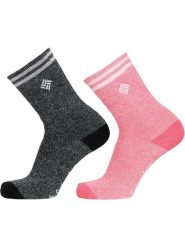 Skarpety damskie Columbia 2Pp Thermal Crew. Czarne skarpetki Columbia, bez wzorów, z materiału. Za 74.00 zł.