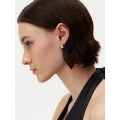 Kolczyki Guess. Szare kolczyki Guess, srebrne. Za 129.99 zł.
