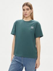 Lee T-Shirt 112350208 Zielony Relaxed Fit. Zielone t-shirty Lee, m, bez wzorów, z bawełny, bez kołnierzyka, bez ramiączek. Za 89.99 zł.