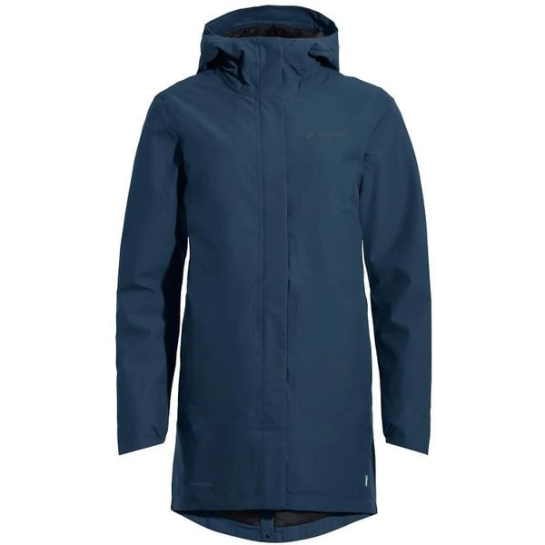 Radjacke W Cyclist padded Parka II. Zielone płaszcze Vaude, s, bez wzorów, z materiału, z kapturem. Za 1,079.00 zł.