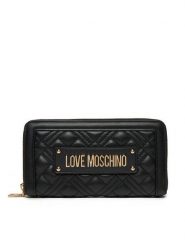 LOVE MOSCHINO Portfel JC5600PP1MLA0000 Czarny. Czarne portfele Love Moschino, bez wzorów, ze skóry. Za 449.99 zł.