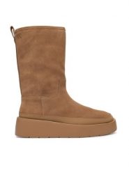 Calvin Klein Śniegowce Flatform Mid Boot Suede Wl HW0HW03181 Beżowy. Brązowe śniegowce Calvin Klein, bez wzorów, ze skóry, bez zapięcia. Za 749.99 zł.