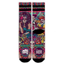 Skarpetki American Socks Dia de los Muertos. Czarne skarpetki AMERICAN SOCKS, bez wzorów. Za 101.48 zł.