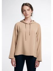 Eterna Bluza w kolorze beżowym rozmiar: 38. Brązowe bluzy Eterna, bez wzorów, z kapturem. Za 118.56 zł.