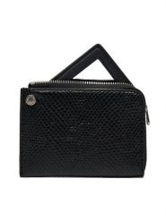 Calvin Klein Jeans Portfel Sculpted Wallet Square Mirror K60K611563 Czarny. Czarne portfele Calvin Klein Jeans, bez wzorów, z jeansu. Za 229.99 zł.