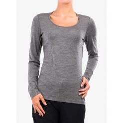 Bluza termoaktywna damska Icebreaker 200 Oasis LS Scoop. Szare bielizna termoaktywna damska Icebreaker, na zimę, bez wzorów, bez kaptura, narciarskie. Za 287.99 zł.