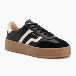 Buty damskie GANT Cuzmani. Czarne buty treningowe Gant, bez wzorów, z materiału, bez zapięcia, trekkingowe. Za 439.99 zł.