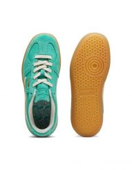 PUMA BUTY PALERMO VINTAGE 39684105. Zielone buty treningowe Puma, bez wzorów, z materiału, bez zapięcia, do piłki nożnej. Za 417.35 zł.