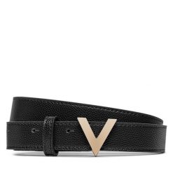 Pasek Damski Valentino. Czarne paski Valentino, bez wzorów. Za 159.99 zł.