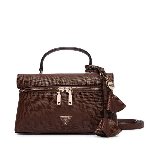 Torebka Guess. Brązowe torebki klasyczne Guess, z aplikacjami, bez dodatków. Za 544.99 zł.