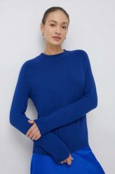 Vero Moda sweter damski kolor niebieski lekki. Niebieskie swetry Vero Moda, s, bez wzorów, z dzianiny, bez ramiączek. Za 119.99 zł.