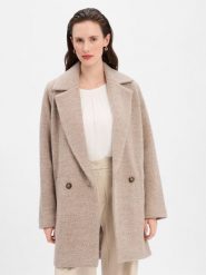 BOSS Płaszcz wełniany - Calodino2 Kobiety Wełna szary|brązowy, 40. Brązowe płaszcze Boss, bez wzorów, z materiału, eleganckie, bez kaptura. Za 1,599.95 zł.