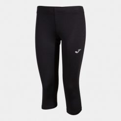 Legginsy do biegania damskie Joma Record III 3/4. Czarne legginsy Joma, bez wzorów, sportowe. Za 149.99 zł.