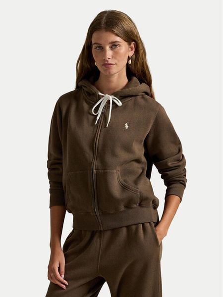 Polo Ralph Lauren Bluza 211971699501 Brązowy Relaxed Fit. Brązowe bluzy Polo Ralph Lauren, xl, bez wzorów, z bawełny, bez ramiączek, bez kaptura. Za 859.99 zł.