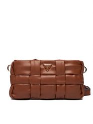 Guess Torebka Marion Mini HWWG80 72720 Brązowy. Brązowe listonoszki Guess, z aplikacjami, ze skóry, bez dodatków. Za 329.99 zł.