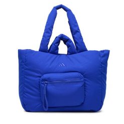 Torebka adidas. Niebieskie shopper bag adidas, bez wzorów, bez dodatków. Za 219.99 zł.