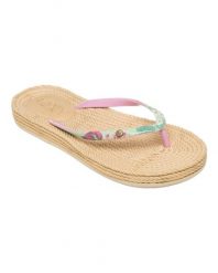 Japonki plażowe damskie Roxy SOUTH BEACH. Czarne japonki Roxy, bez wzorów, z gumy. Za 94.99 zł.