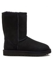 Ugg Śniegowce W Classic Short II 1016223 Czarny. Czarne śniegowce UGG, bez wzorów, ze skóry, bez zapięcia. Za 989.99 zł.